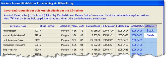 Betalningar